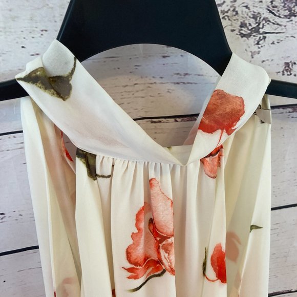 Haute Hippie morrison flowing flowers tie shift dress - Picture 6 of 12